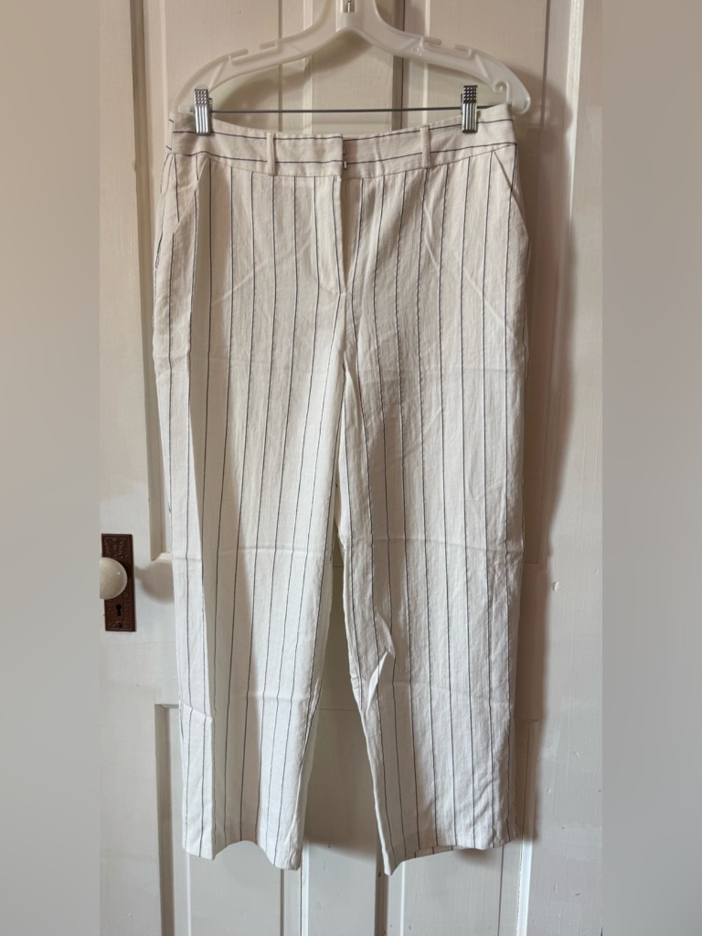 Primark White Pinstripe Chinos